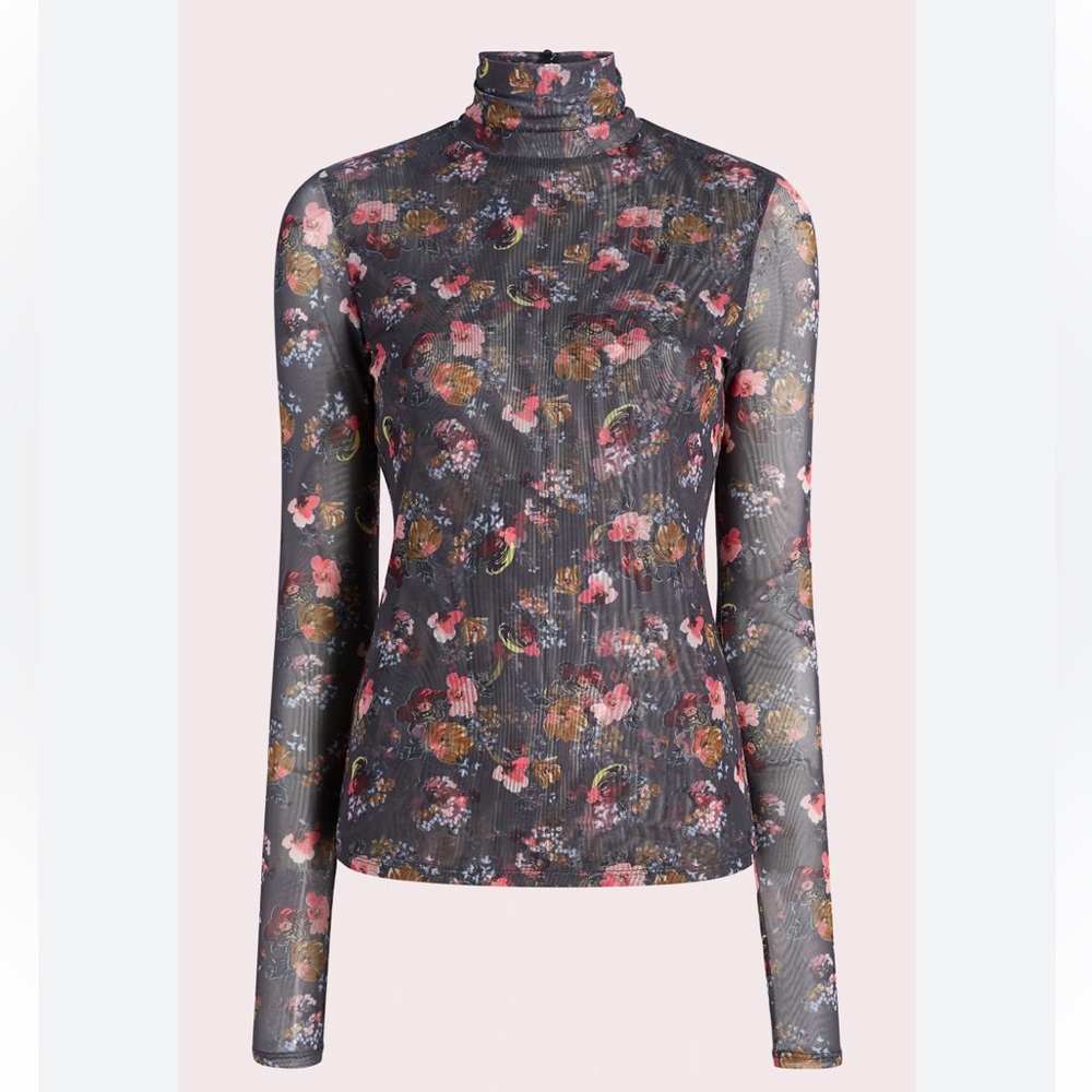 Cinq a Sept Shirred Turtleneck